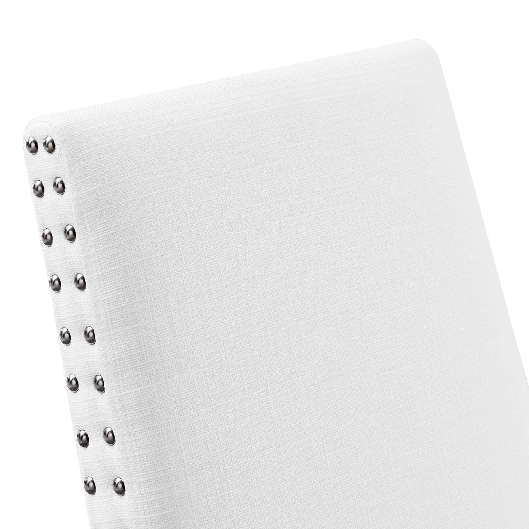 Alt View 4. Modway - Parcel Dining Upholstered Fabric Side Chair by Modway - White.