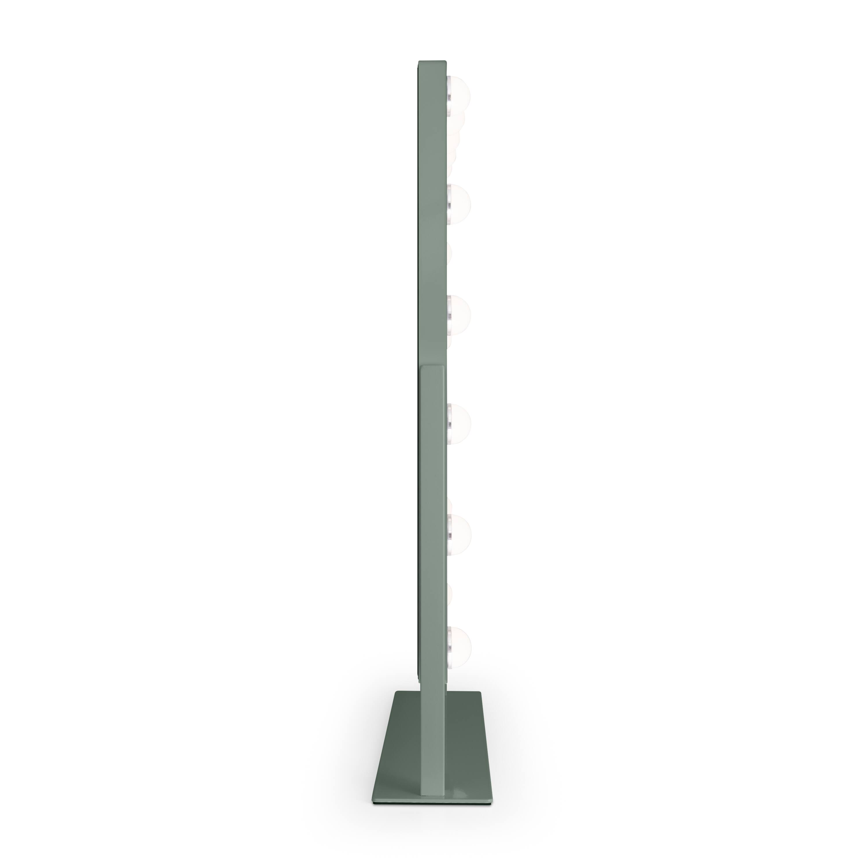 Alt View 2. Zadro - Zadro Hollywood Makeup Mirror - 18" x 21" - 15 LED Light Bulbs with Dimmable Brightness - Dark Green.
