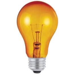 Westinghouse - 25 W A19 A-Line Incandescent Bulb E26 (Medium) Amber 1 pk