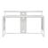 Front. OSP Home Furnishings - ACE 60" Desk with Hutch Shelf - White.