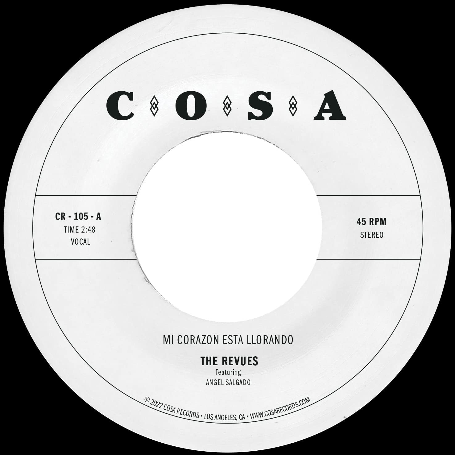 Front. Mi Corazon Esta Llorando [7 inch Vinyl Disc].