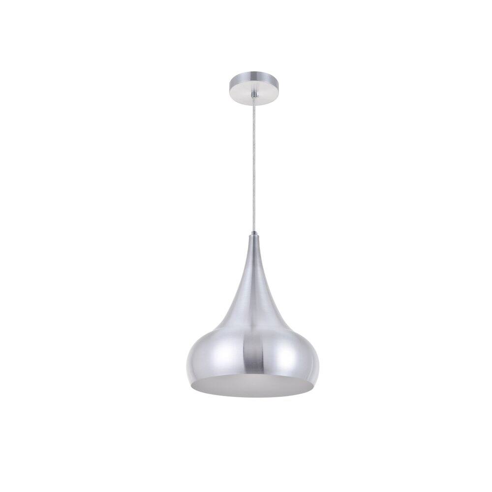 Left. Living District - Circa 1 Light Burnished Nickel Pendant - Burnished Nickel.