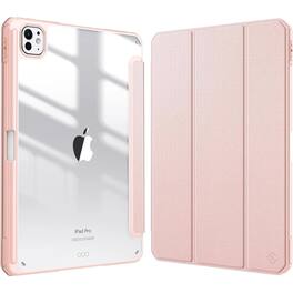 Kitcheniva - Ultra Thin Hybrid Case For iPad Pro 11 Inch M4 2024 Transparent Shell - Rose Gold