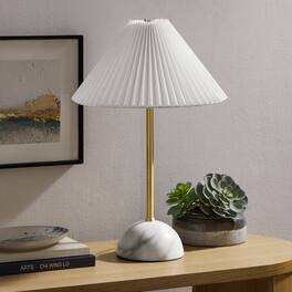 Illusion Marble Dome Table Lamp by Modway - Brass