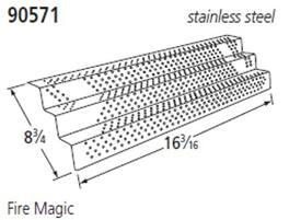 Music City Metals - MCM979057110 heat plate, ss, 16.1875 x 8.75; Am Outdo