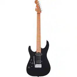 Charvel - Pro-Mod DK24 HSH 2PT CM Electric Guitar - Gloss Black, Left-Handed