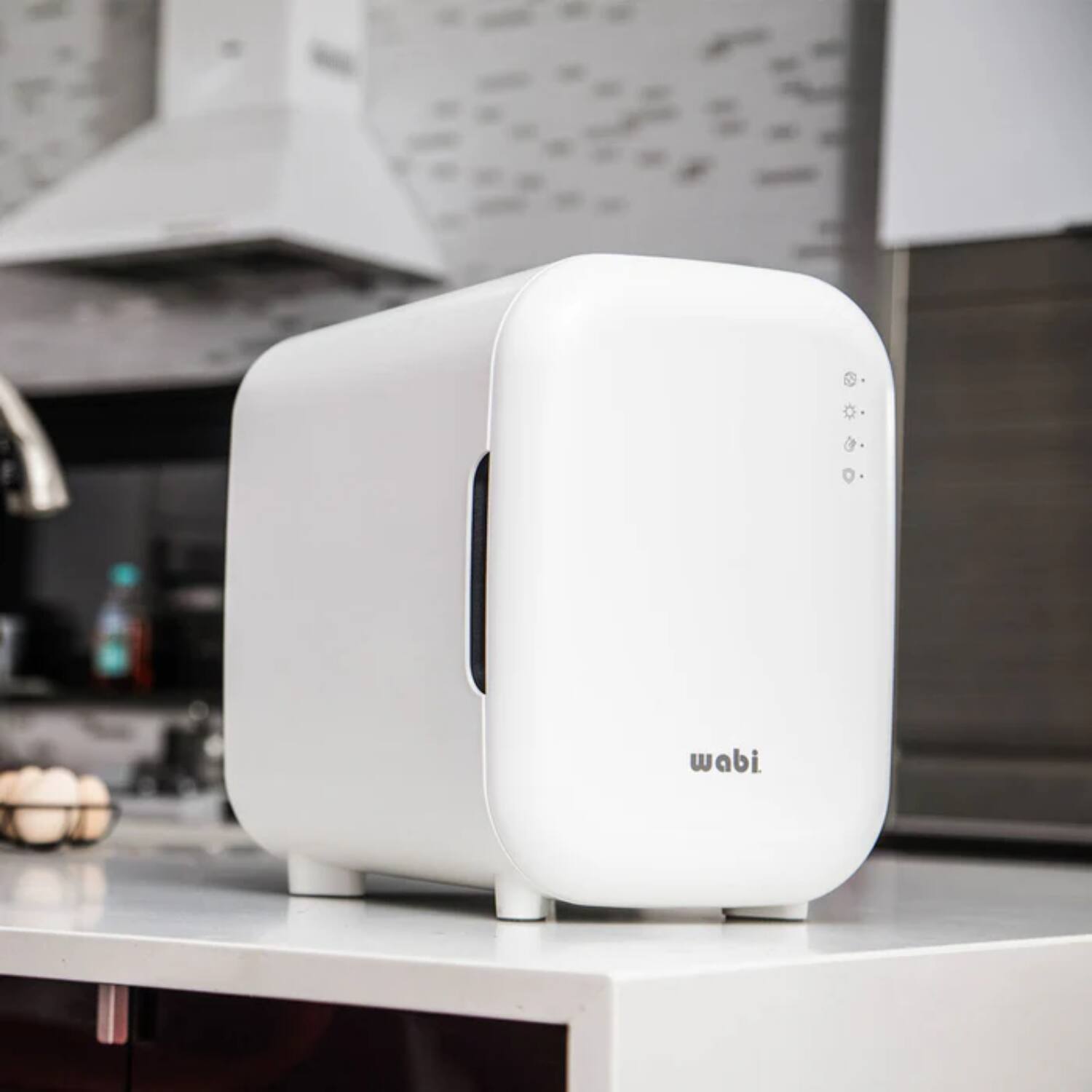 Left. Wabi - Wabi Baby UVC LED Sanitizer & Dryer Mini - White.