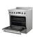 Alt View 2. Forno Appliances - 30 in. Wide 0 Elements Torino 4.32 Cu. Ft. Freestanding Induction True Convection Range - Silver.