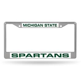 Rico Industries - Michigan State Spartans Chrome Metal Laser Cut License Plate Frame - Multi