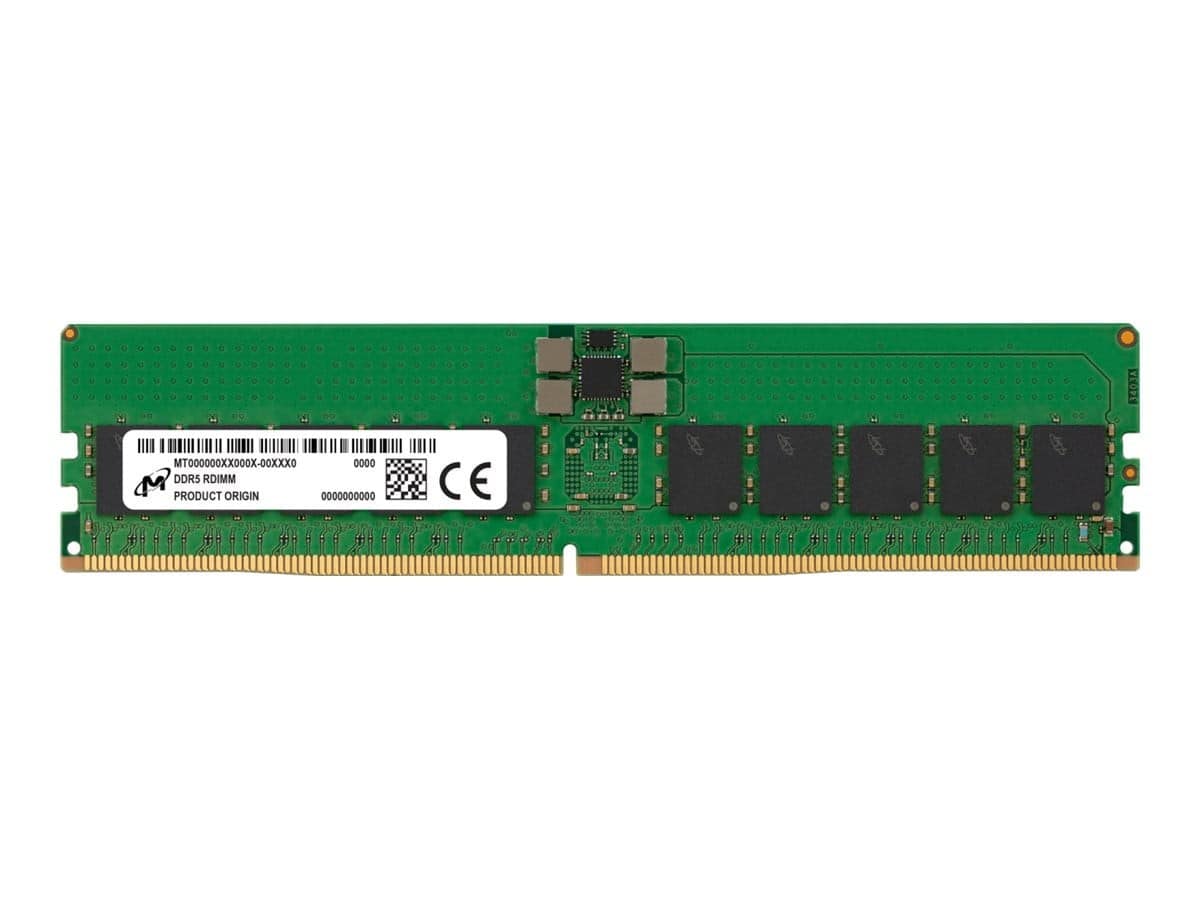 Micron Technology - 32gb ddr5 sdram memory module (mtc20f1045s1rc56bd1r) - Black