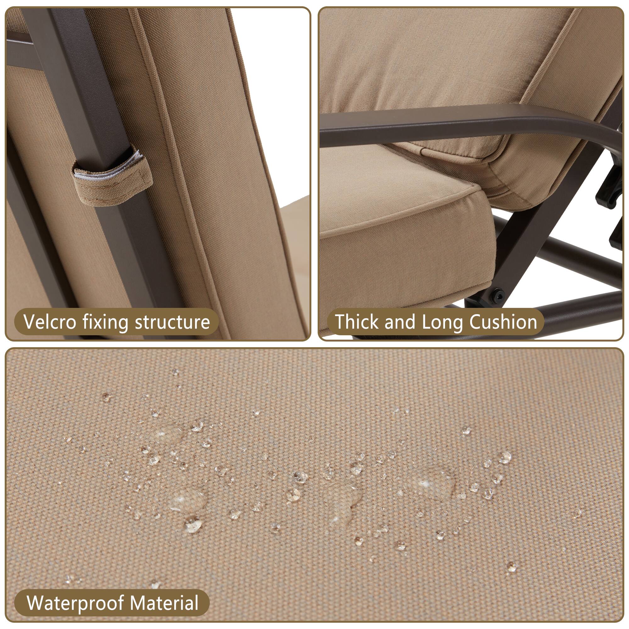 - Velcro fixing structure
- Thick and Long Cushion
- Waterproof Material