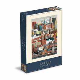 Martin Schwartz - 1000 Piece Jigsaw Puzzle for Adults – Cityscape Illustration of Aarhus