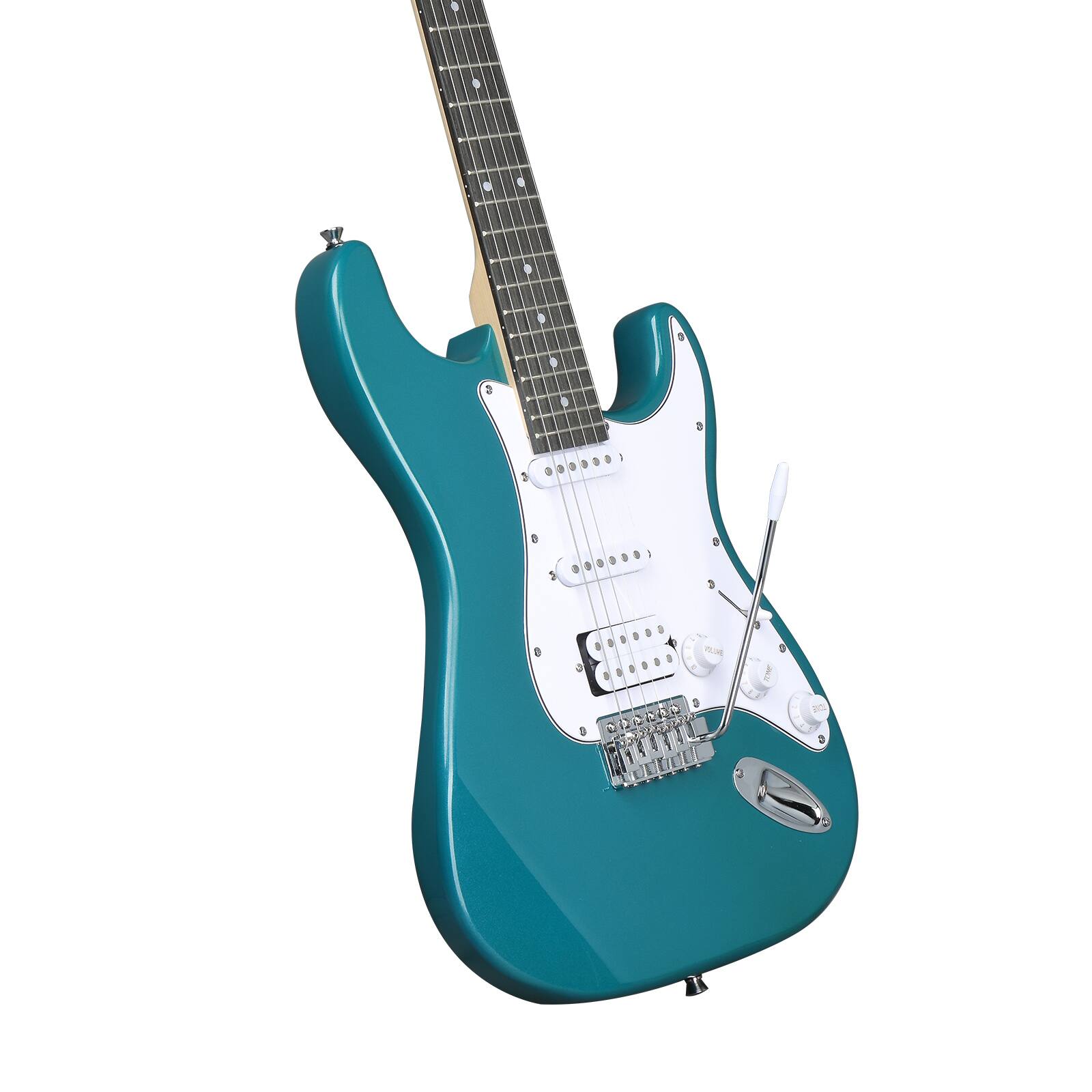 Left. Winado - KW101 36in Small Scale Electric Bass Guitar Suit, 10W AMP for Beginner.