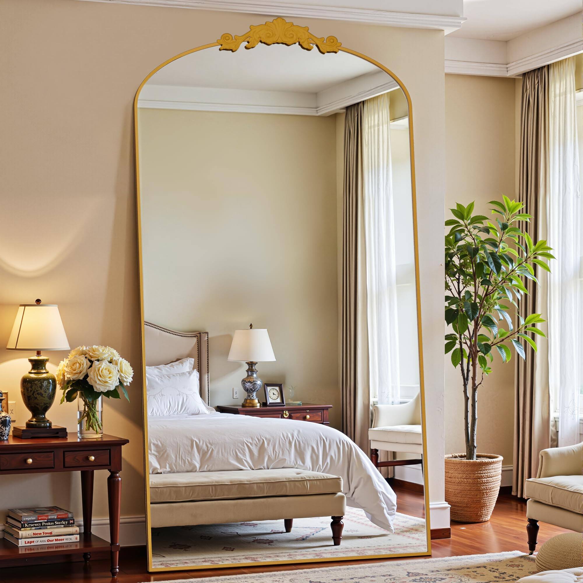 Gold 82"L x 44"W Retro Style