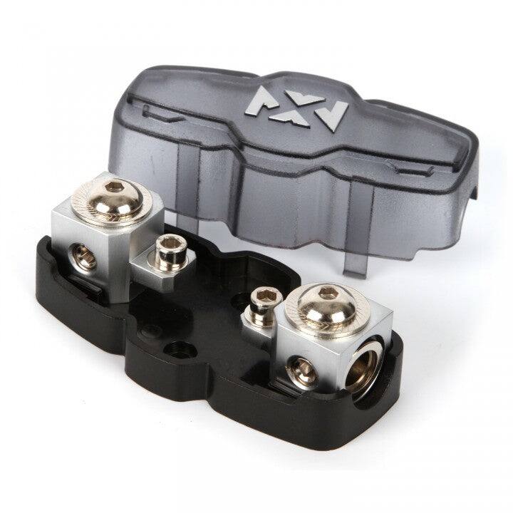 Angle. NVX - XMANL04 1/0 or 4 Gauge ANL/Mini-ANL Inline Fuse Holder – Car and Marine Audio Protection.