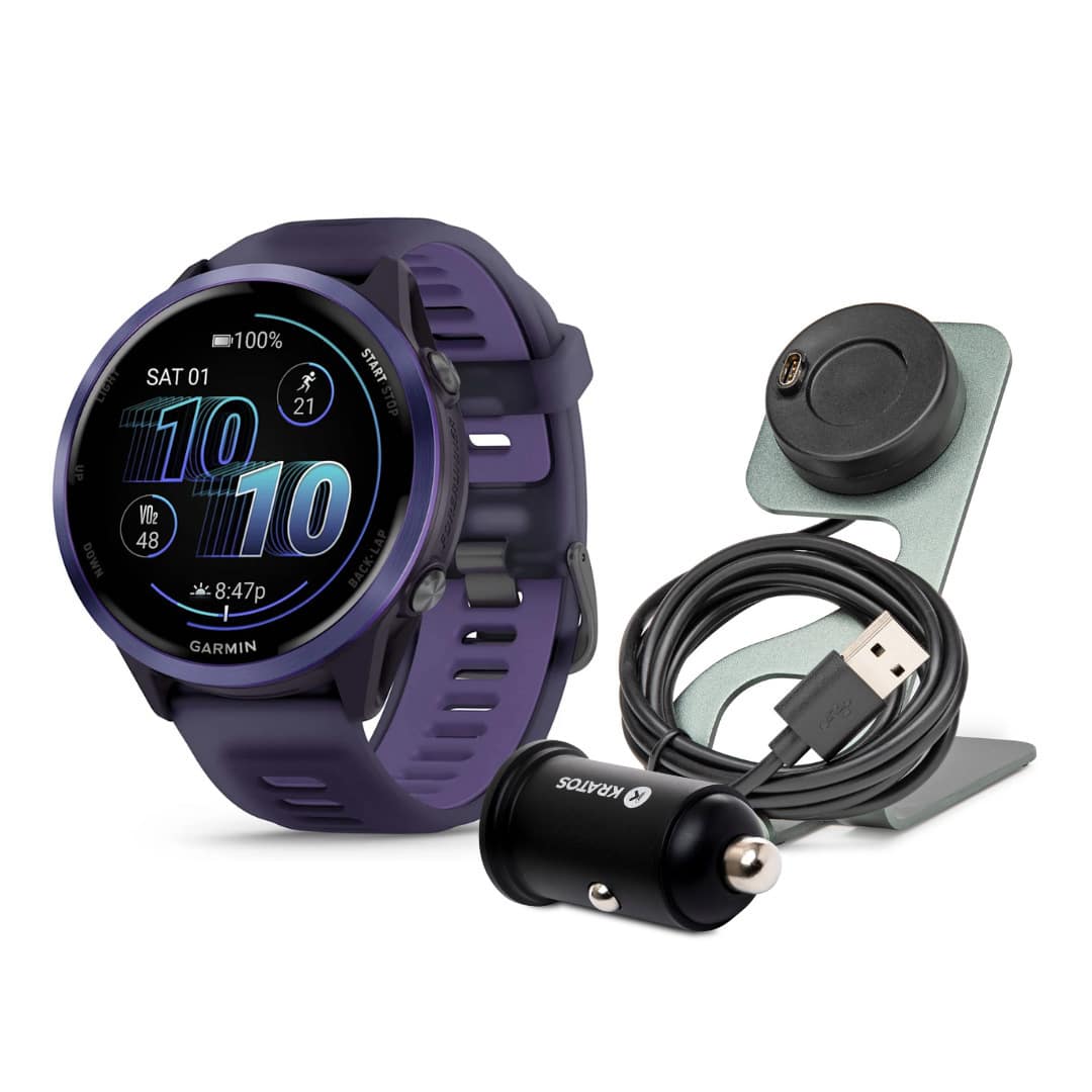 Garmin - Forerunner 570 47mm GPS Running Smartwatch (Indigo/Purple) Bundle - TRUE - (2024) price history on PriceWatchPro