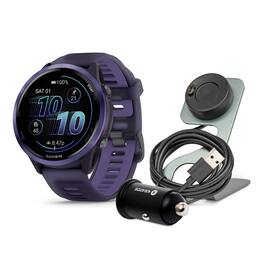 Garmin - Forerunner 570 47mm GPS Running Smartwatch (Indigo/Purple) Bundle - TRUE - (2024)