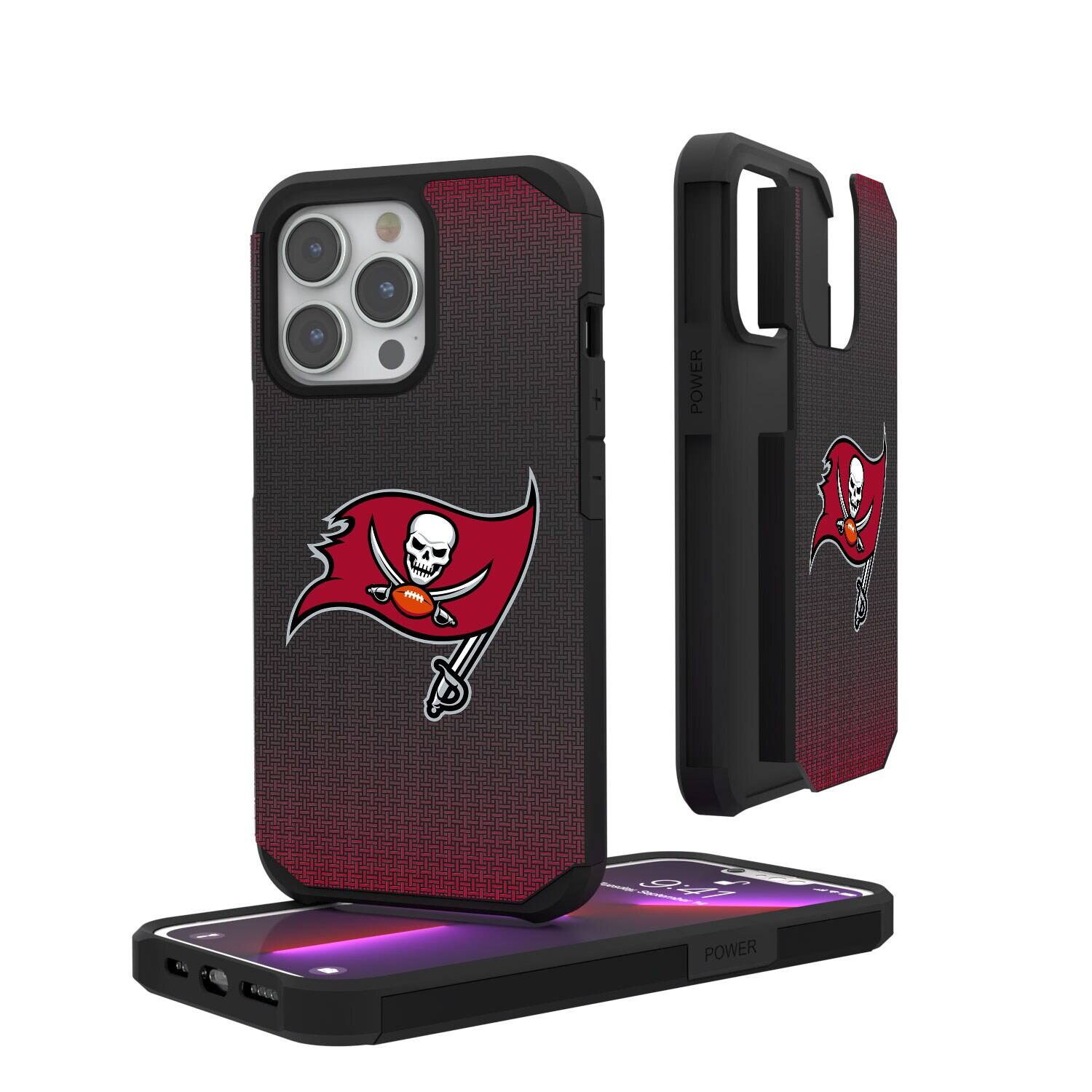 Keyscaper - NFL - Tampa Bay Buccaneers Linen Logo iPhone Rugged Case - 16 Plus - Black price history on PriceWatchPro