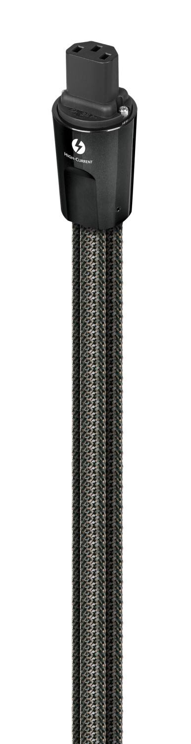 Alt View 12. AudioQuest - Thunder High (Variable) Current 9.8' Power Cable with C19 to 3-Prong Wall Plug Connectors - Black.