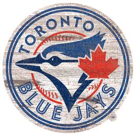 Fan Creations - Toronto Blue Jays Distressed Logo Cutout Sign - Multicolor