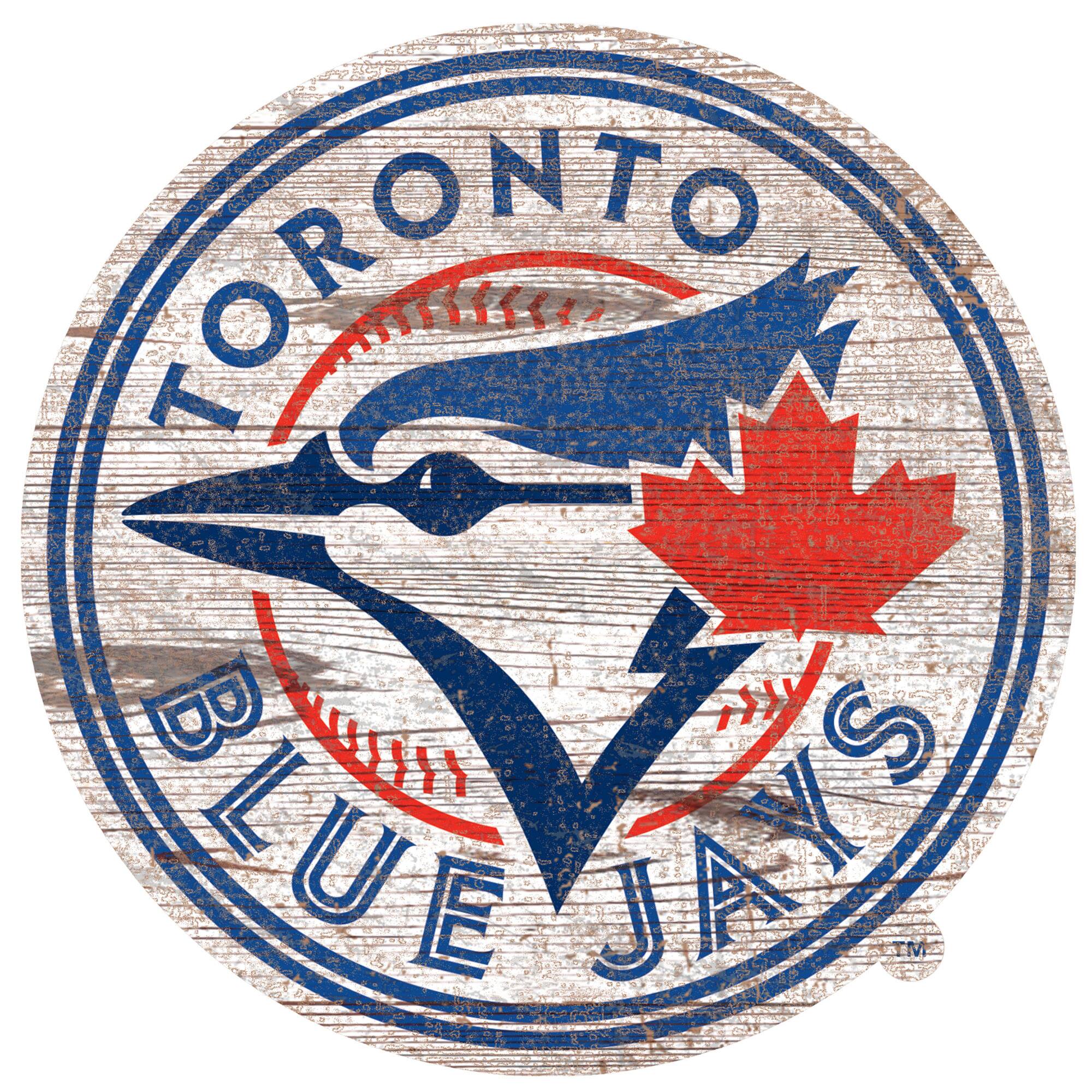 Toronto Blue Jays Distressed Logo Cutout Sign