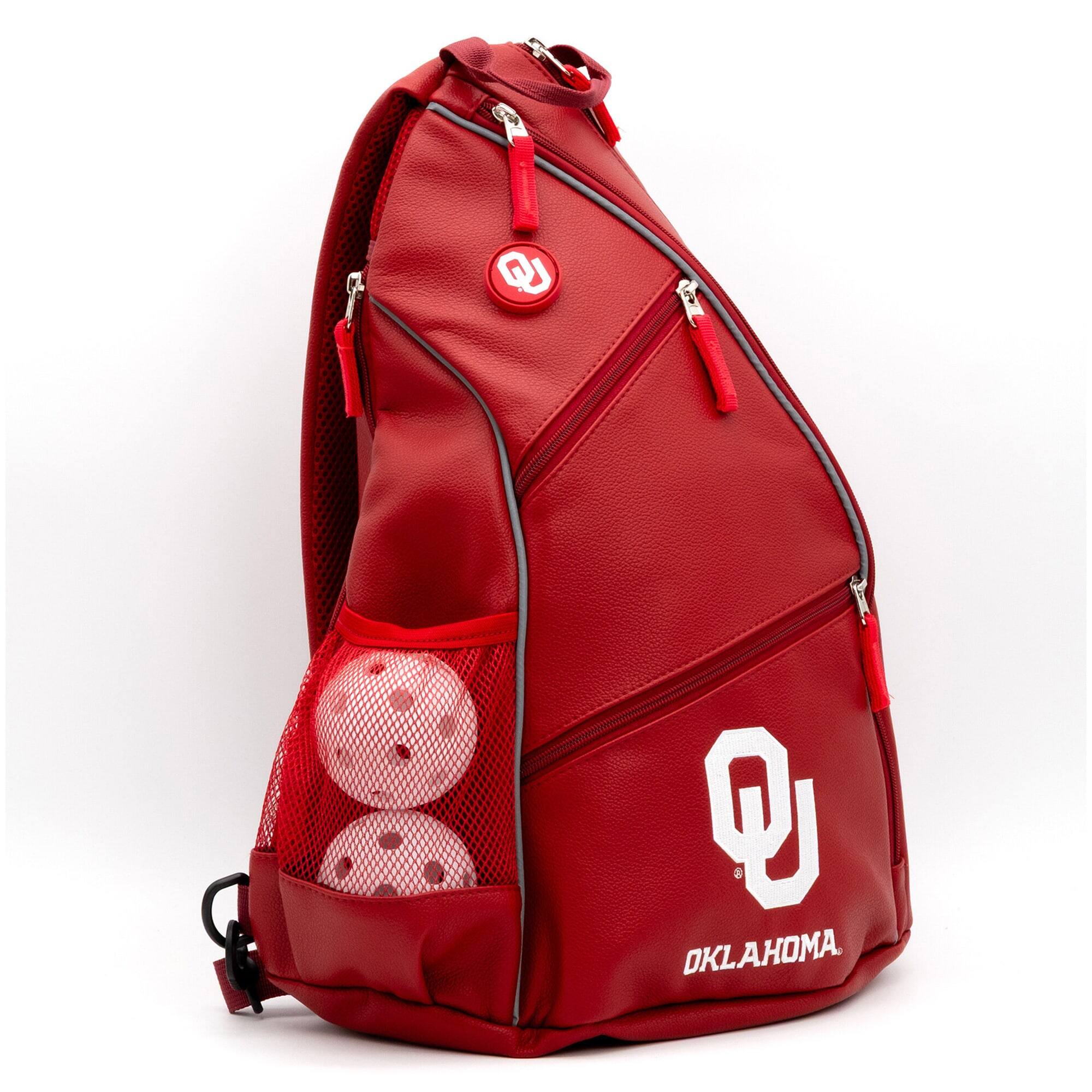 Alt View 2. Team Golf - Oklahoma Sooners Embroidered Team Pickleball Backpack - Multicolor.