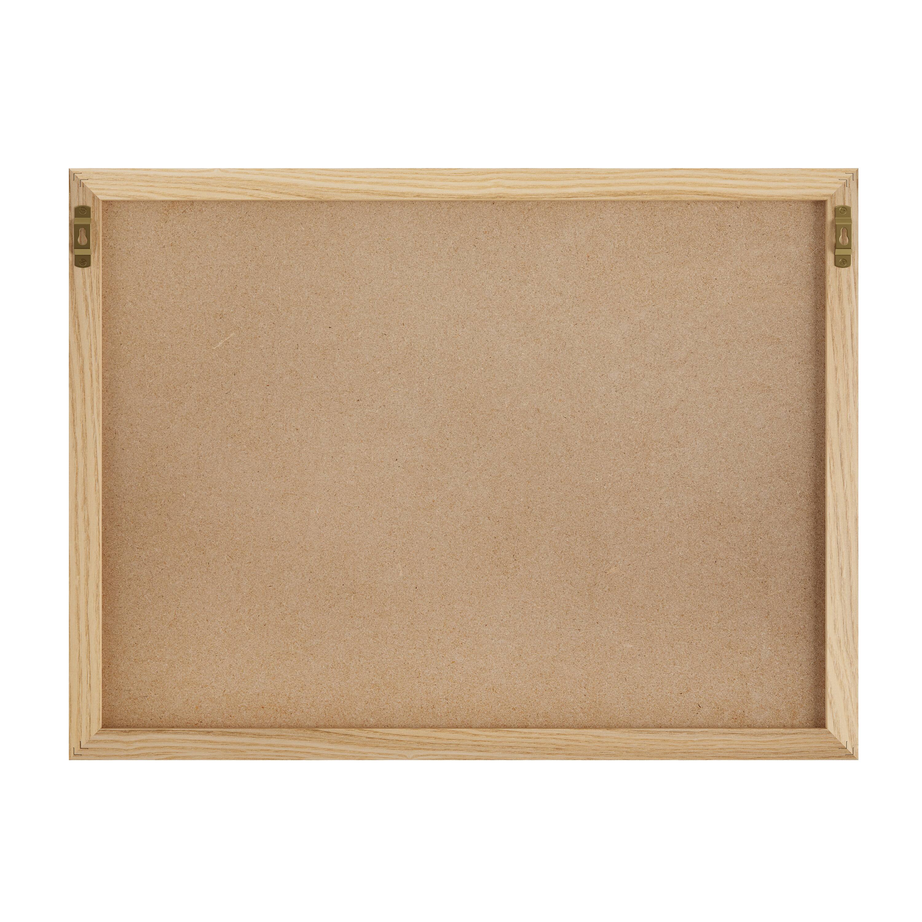 Alt View 17. Martha Stewart - Everette Dry Erase Magnetic Monthly Calendar/Cork Board - Light Natural Woodgrain.