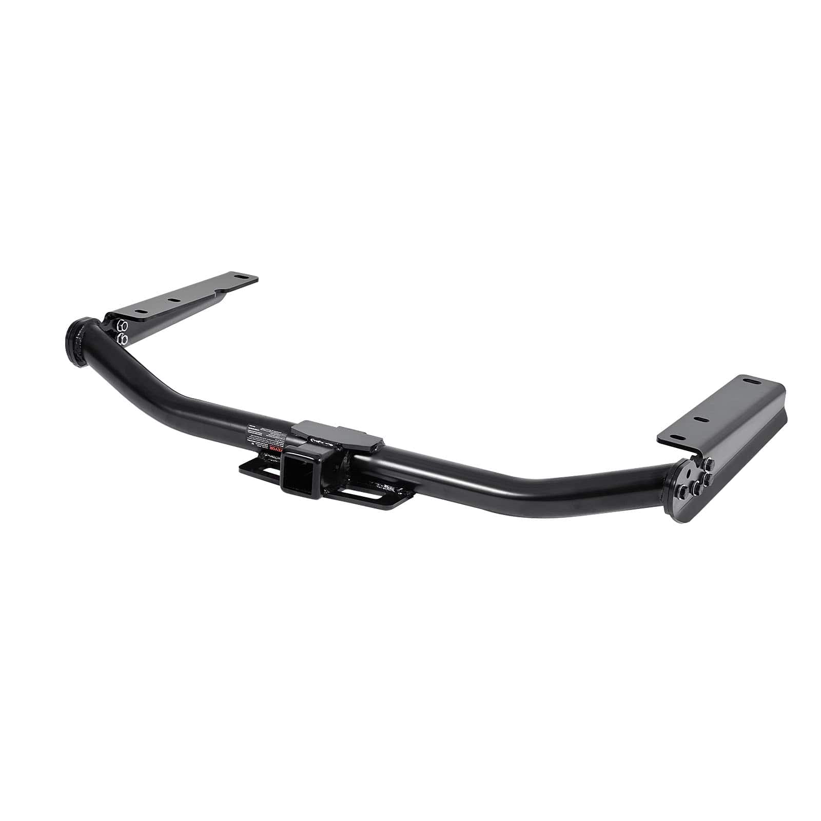 Front. VEVOR - Class 3 Trailer Hitch, 2-Inch Receiver, Compatible with 2014-2019 Toyota Highlander, Q345B Steel Tube Frame - Black.