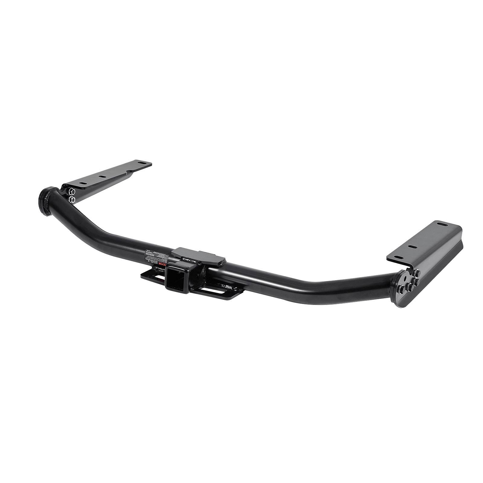 Front. VEVOR - Class 3 Trailer Hitch, 2-Inch Receiver, Compatible with 2014-2019 Toyota Highlander, Q345B Steel Tube Frame - Black.