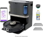 Shark - Robot Vacuum & Mop PowerDetect NeverTouch Pro, Combo, Self-Emptying & Self-Refilling with Self-Clean Pad Wash & Dry - Black