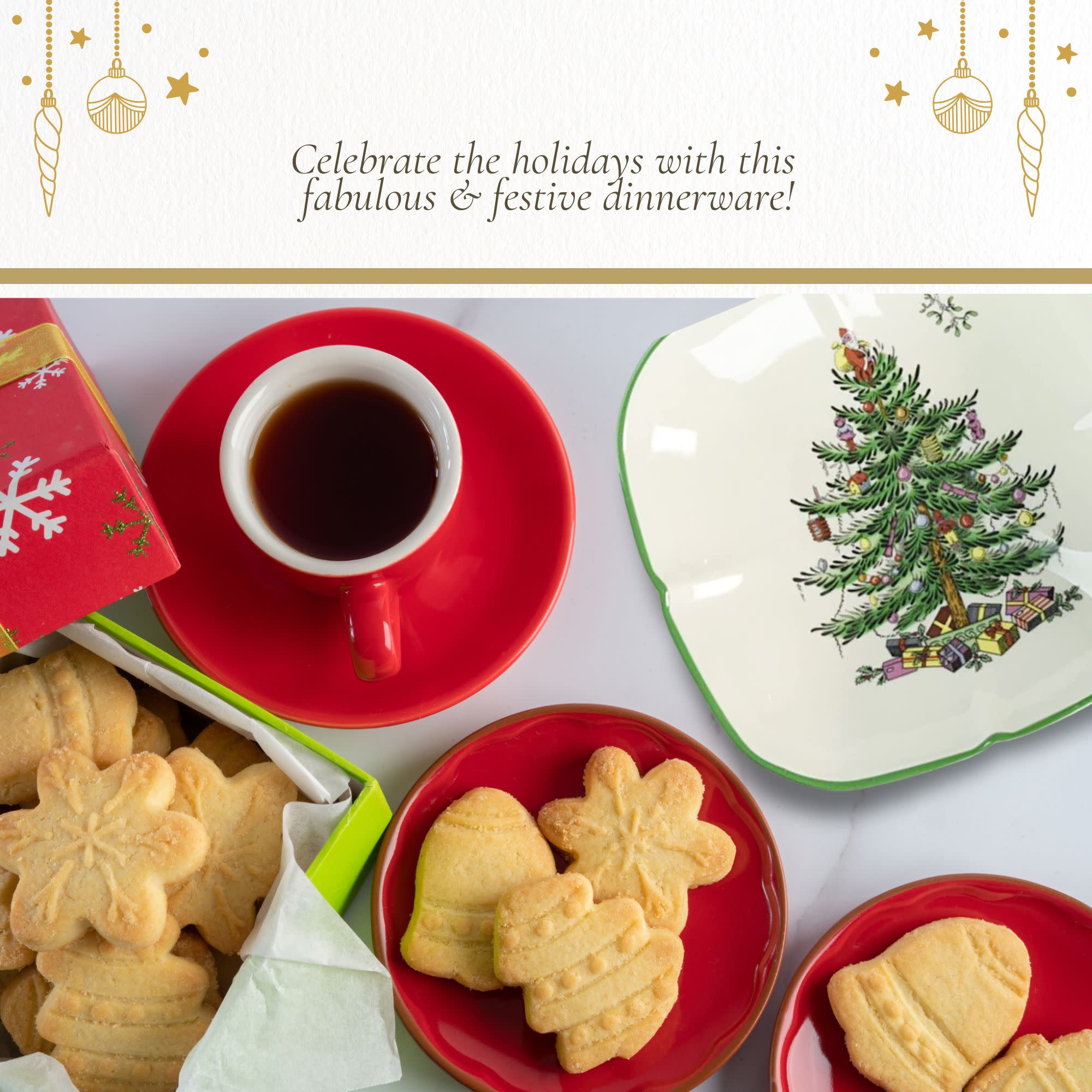 Celebrate the holidays with this fabulous & festive dinnerware!