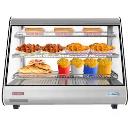 Koolmore - 34 in. Glass Countertop Display Warmer, 5.6 cu. ft. HDC-5C - Silver