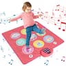 Costway - Kids Dance Mat Electronic Dancing Pad with 3 Game Modes Music Dance Step Play Toy - Pink