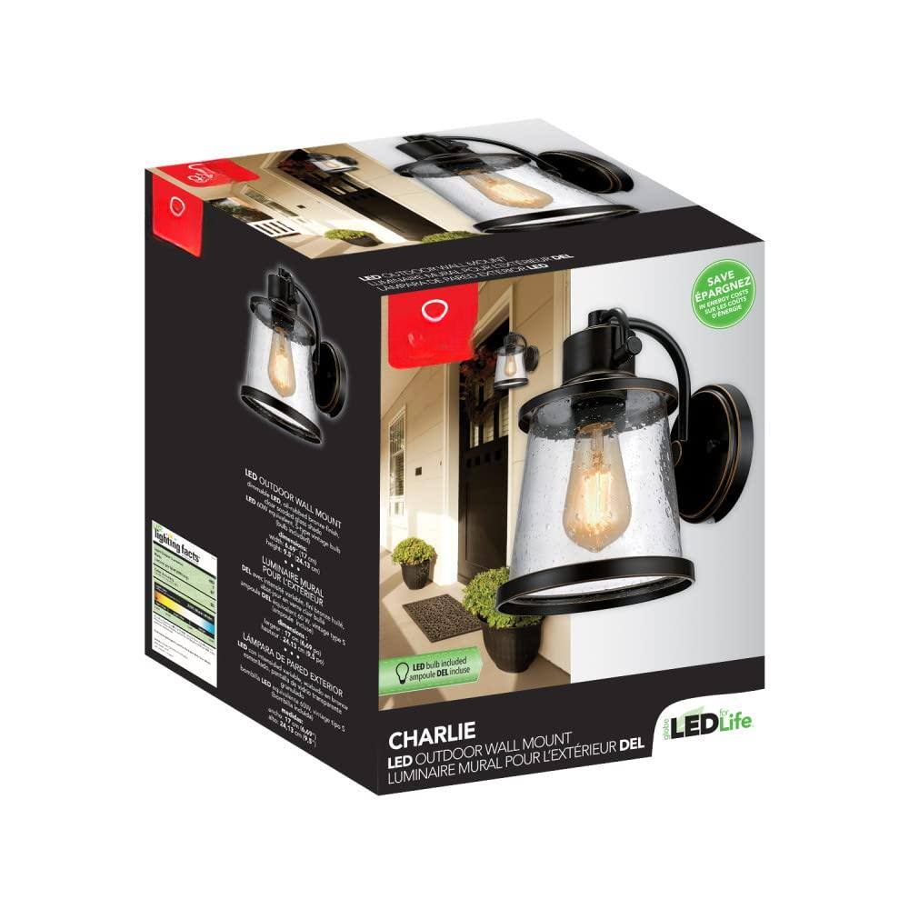 Sure, here is the corrected and grouped text from the image:

---

**CHARLIE**  
LED OUTDOOR WALL MOUNT  
LUMINAIRE MURAL POUR L'EXTÉRIEUR DEL

**LED Life**

**Lighting facts**  
- LED OUTDOOR WALL MOUNT  
- LUMINAIRE MURAL POUR L'EXTÉRIEUR DEL  
- LAMPARA DE PARED LED  
- LAMPADAIRE DE PARED LED  
- LAMPADAIRE DE PARED LED  
- LAMPADAIRE DE PARED LED  
- LAMPADAIRE DE PARED LED  
- LAMPADAIRE DE PARED LED  
- LAMPADAIRE DE PARED LED  
- LAMPADAIRE DE PARED LED  
- LAMPADAIRE DE PARED LED  
- LAMPADAIRE DE PARED LED  
- LAMPADAIRE DE PARED LED  
- LAMPADAIRE DE PARED LED  
- LAMPADAIRE DE PARED LED  
- LAMPADAIRE DE PARED LED  
- LAMPADAIRE DE PARED LED  
- LAMPADAIRE DE PARED LED  
- LAMPADAIRE DE PARED LED  
- LAMPADAIRE DE P