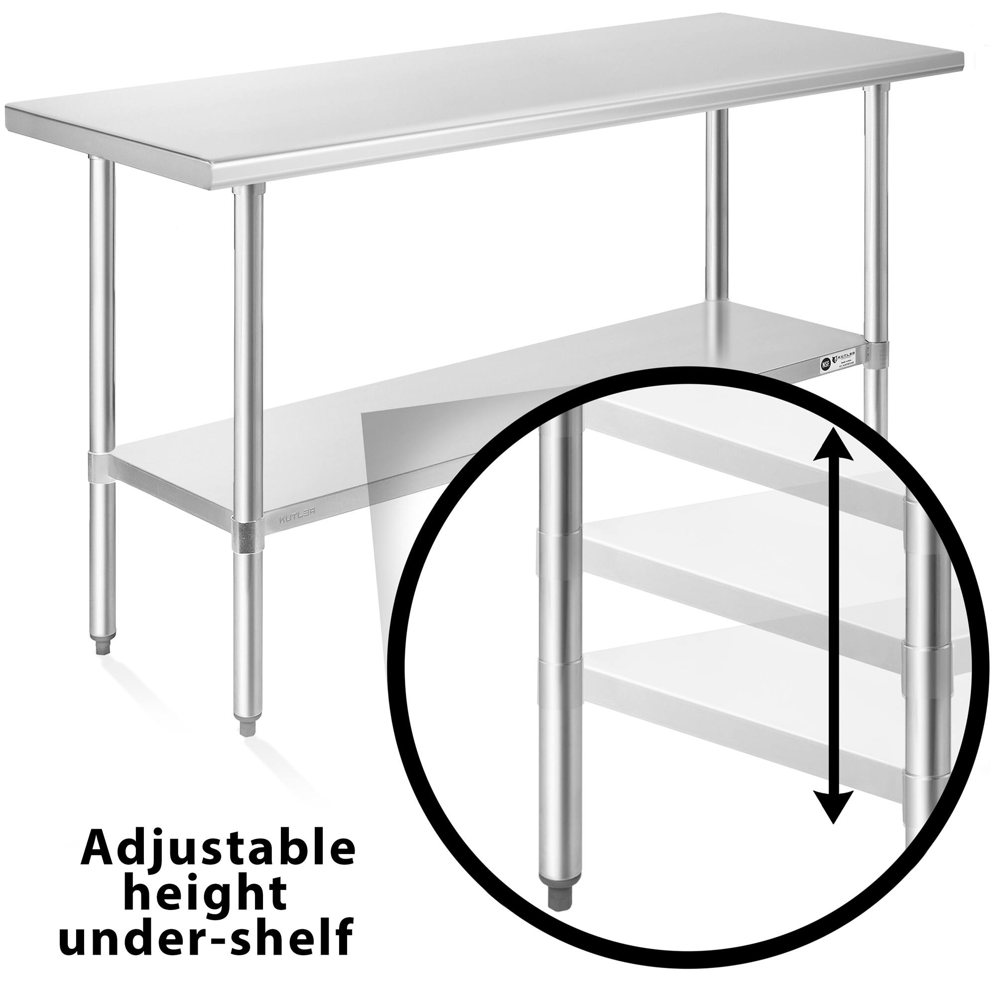 1. HUTLIN Adjustable height under-shelf

Adjustable height under-shelf