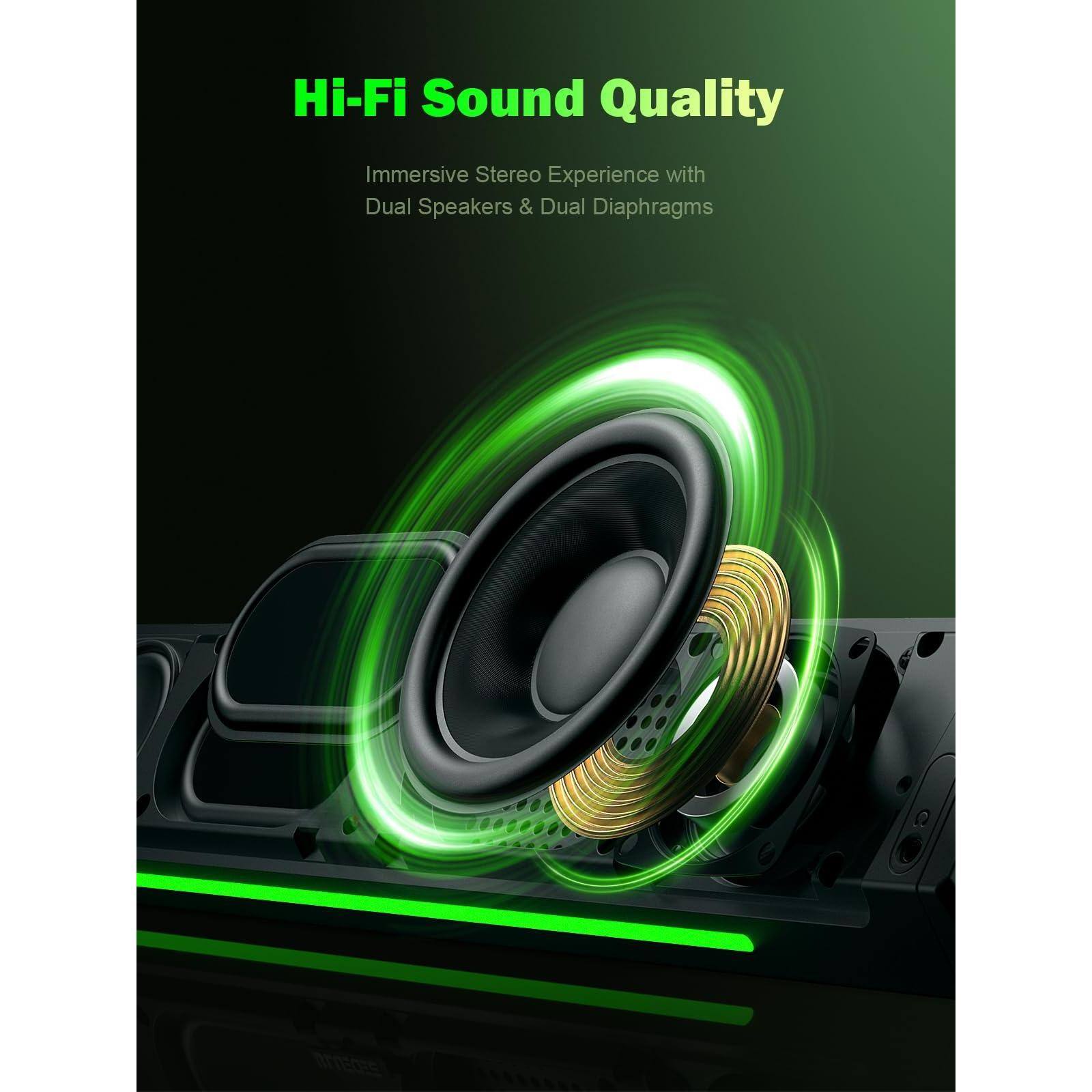 Hi-Fi Sound Quality

Immersive Stereo Experience with Dual Speakers & Dual Diaphragms