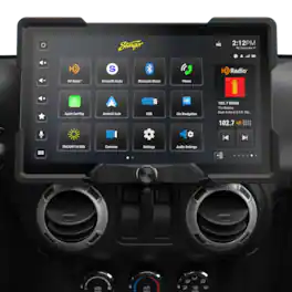 Stinger - 12.8" Android Auto/Apple CarPlay Bluetooth Digital Media Receiver for Select 2011-2018 Jeep Wrangler JK Vehicles - Black