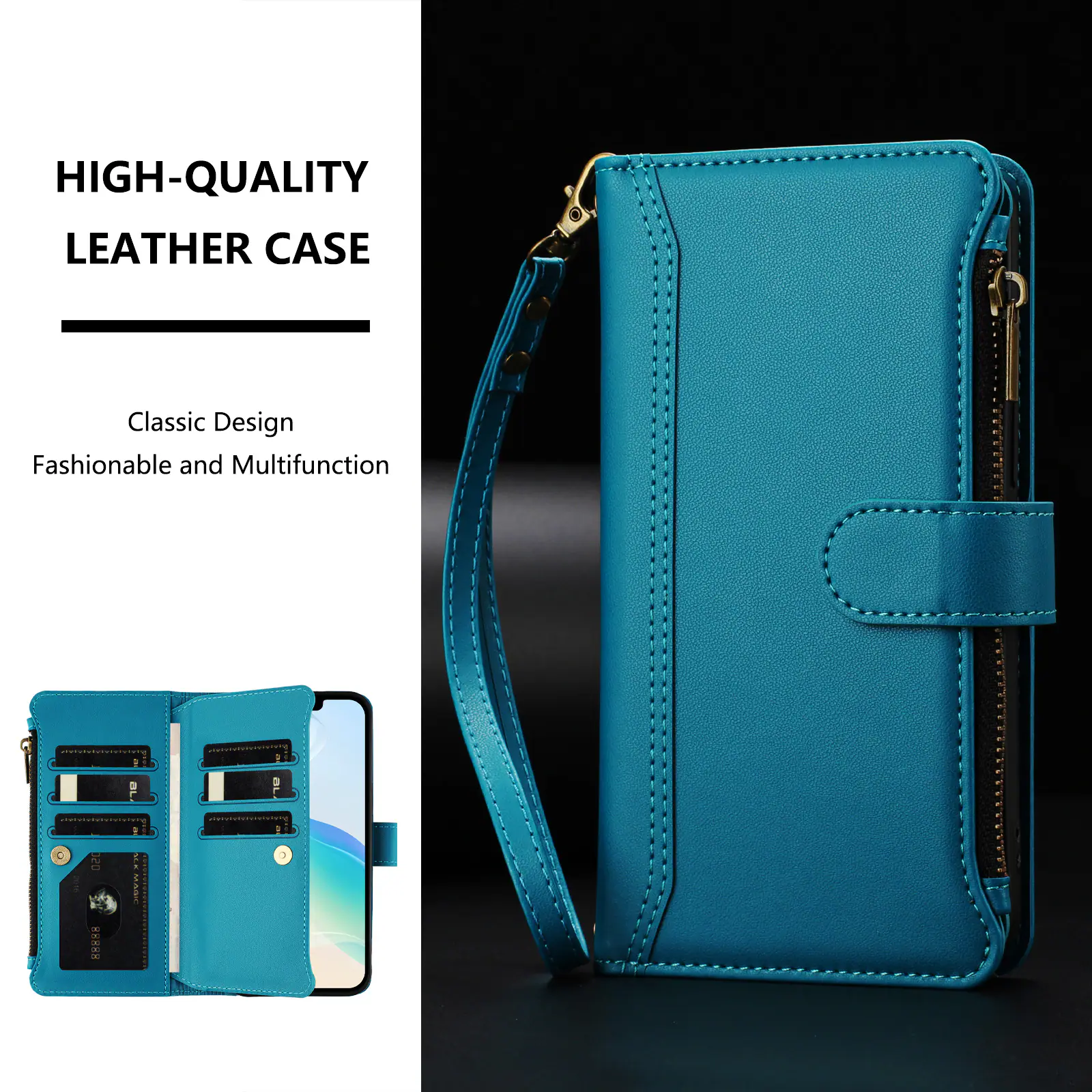 HIGH-QUALITY LEATHER CASE

Classic Design
Fashionable and Multifunction