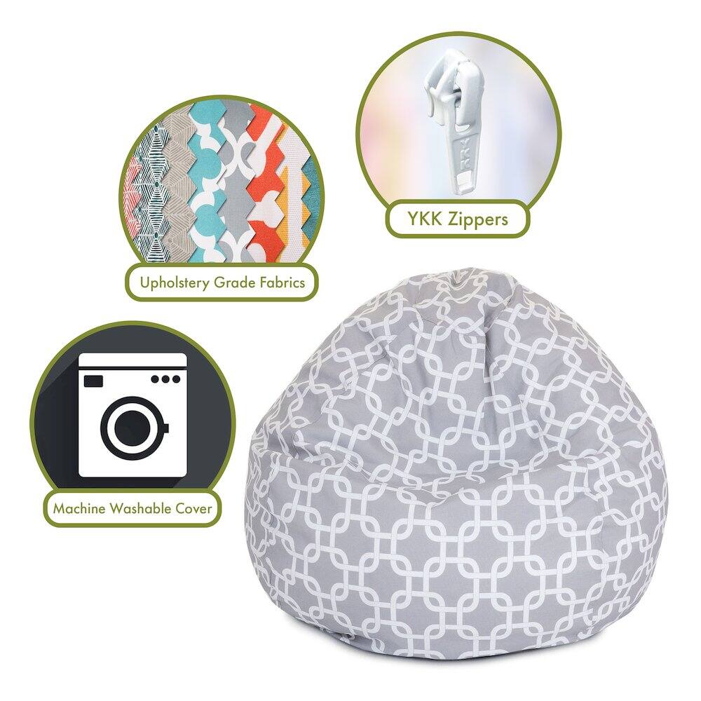 - Upholstery Grade Fabrics
- YKK Zippers
- Machine Washable Cover