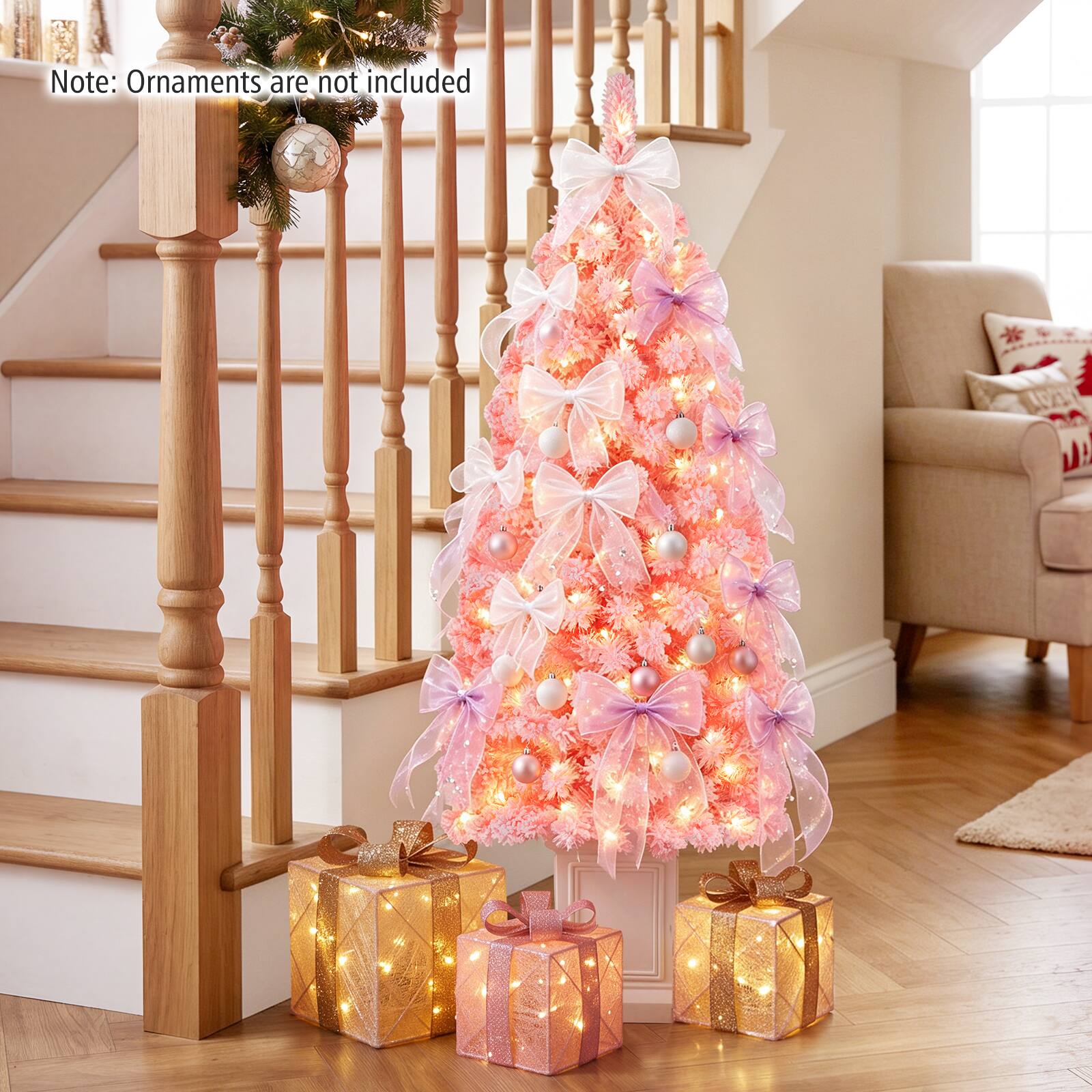 Note: Ornaments are not included