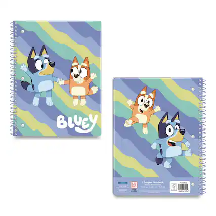 BLUeY
LU - DO - . - 1 Subject Notebook
Well Ruled
10.3 - i 207 a 203 em
PEPMRU n/111M
1 Subject Notebook
70 Wide Ruled Sheets
10.5 in x 8.25 in (26.7 cm x 20.3 cm)