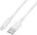 Front. Best Buy essentials™ - 6’ Lightning to USB Braided Charge-and-Sync Cable - White.