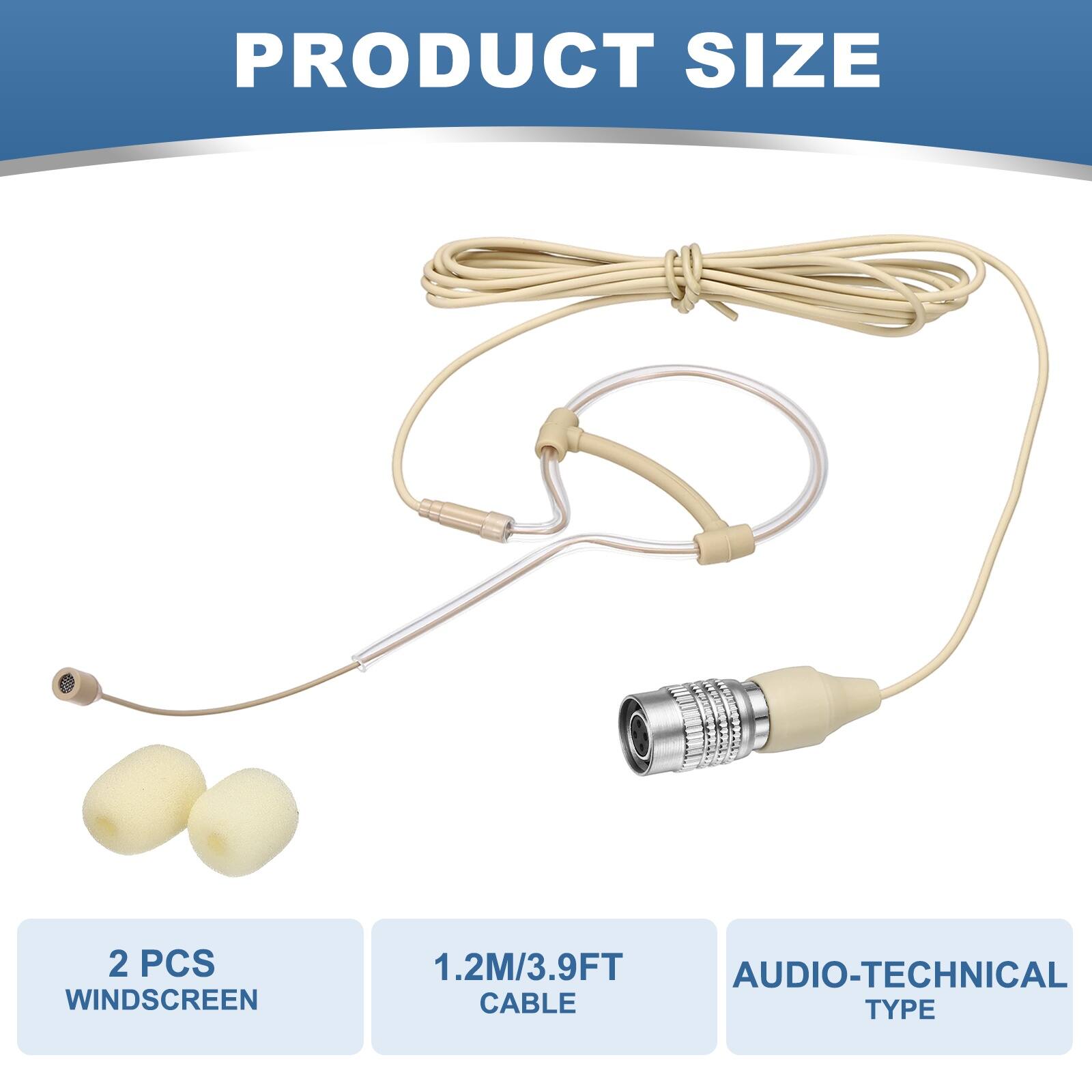 PRODUCT SIZE  
2 PCS WINDSCREEN  
1.2M/3.9FT AUDIO-TECHNICAL CABLE TYPE
