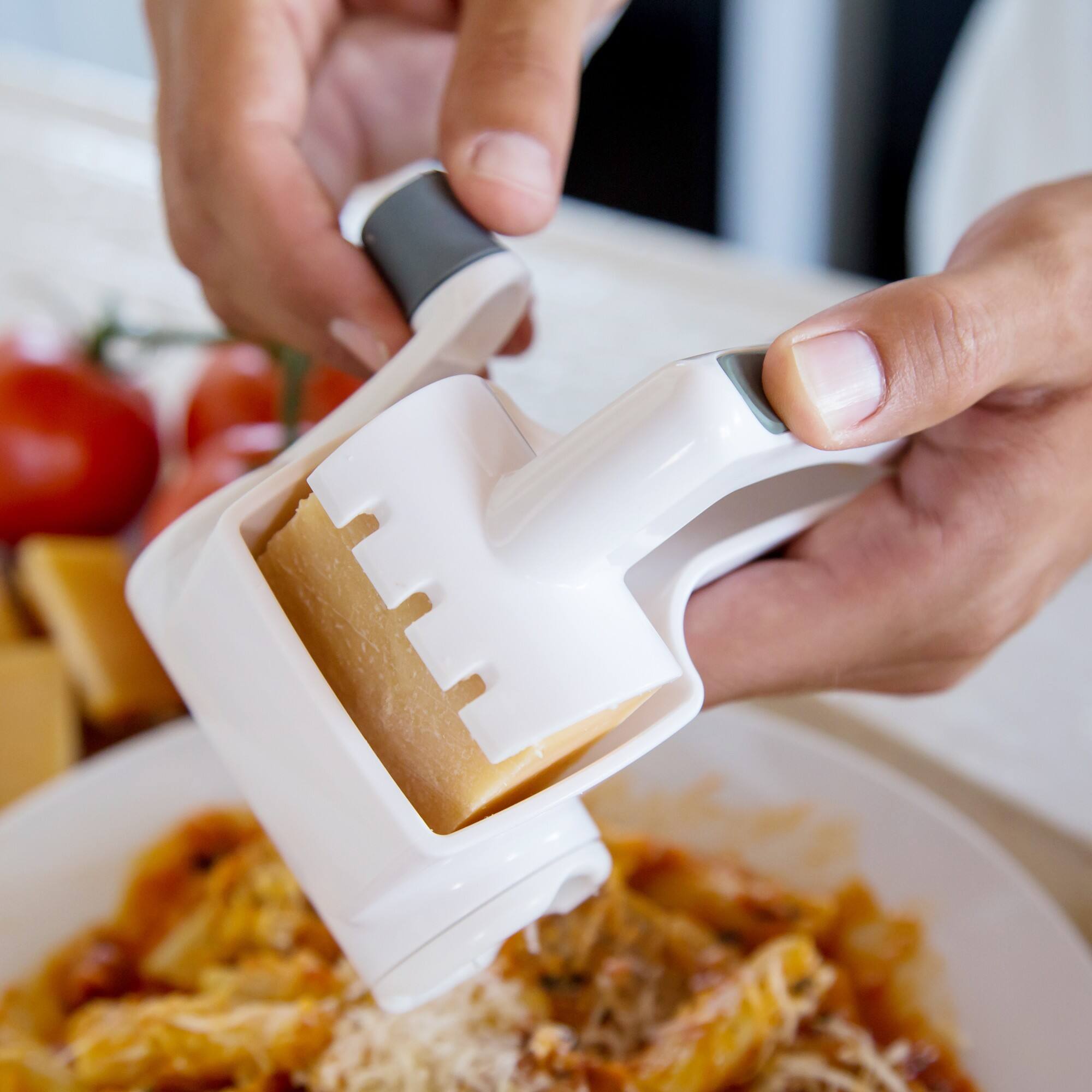 Alt View 3. Zyliss - Classic Rotary Grater - White.