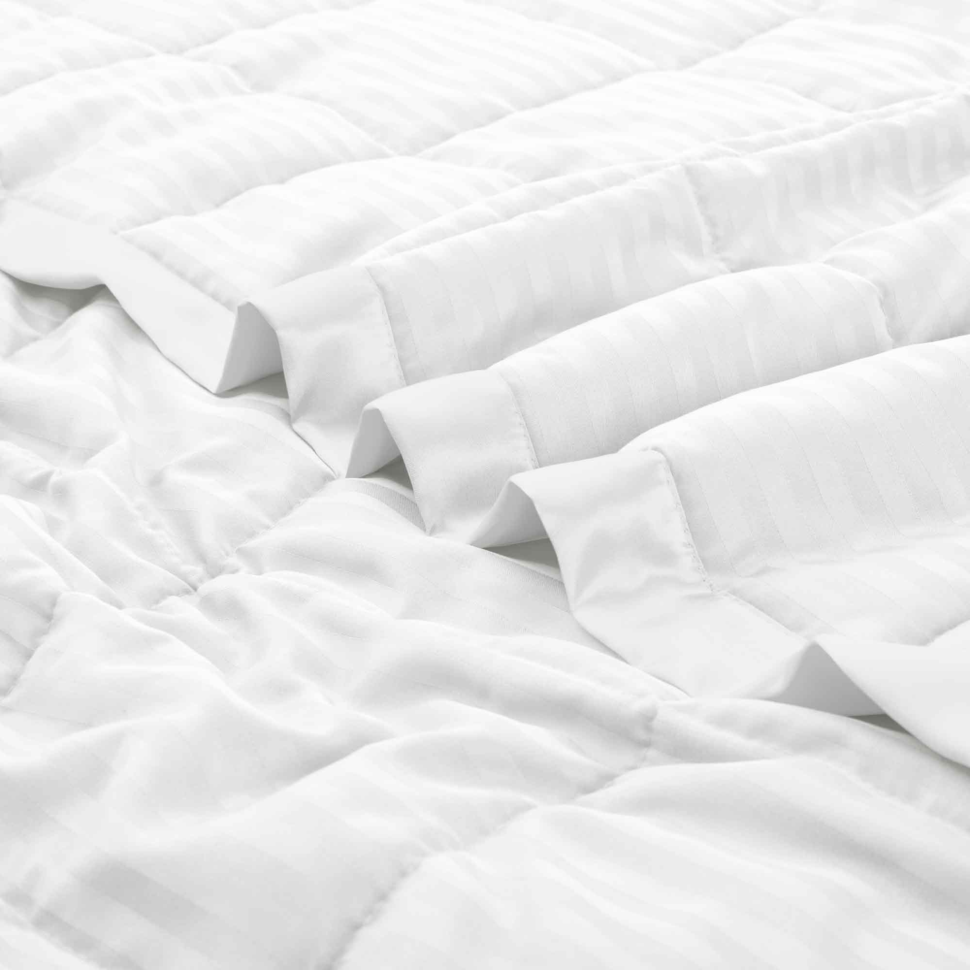 Alt View 1. Nest - Peace Nest Hotel Quality Luxury All Season Jacquard Soft Bed Blanket with Satin Trim Cozy and Warm - White.