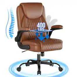 CloudRest Pro - Ergonomic Office Chair Swivel Tilt Gaming Chair with Lumbar Support Computer Chair - Brown