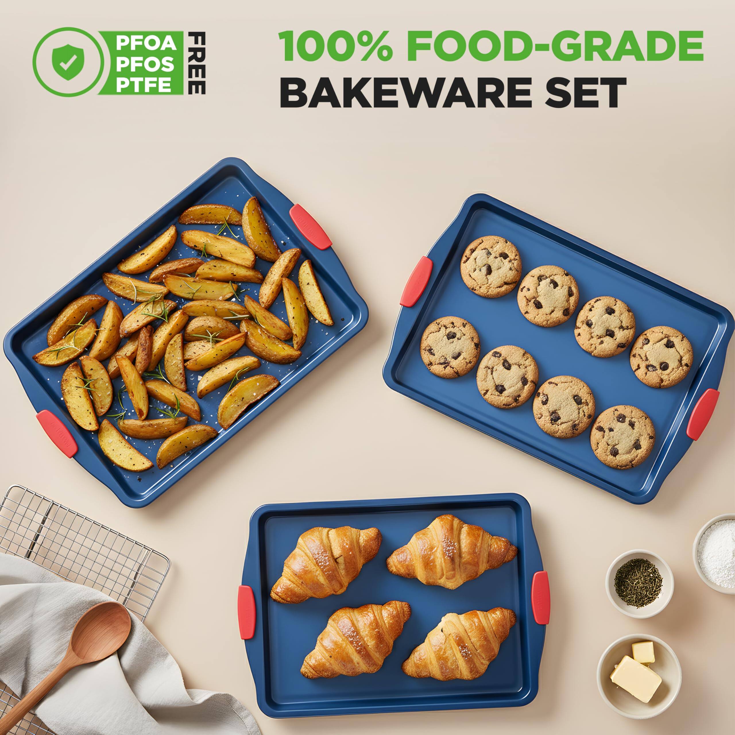 PFOA, PFOS, PTFE FREE

100% FOOD-GRADE BAKEWARE SET