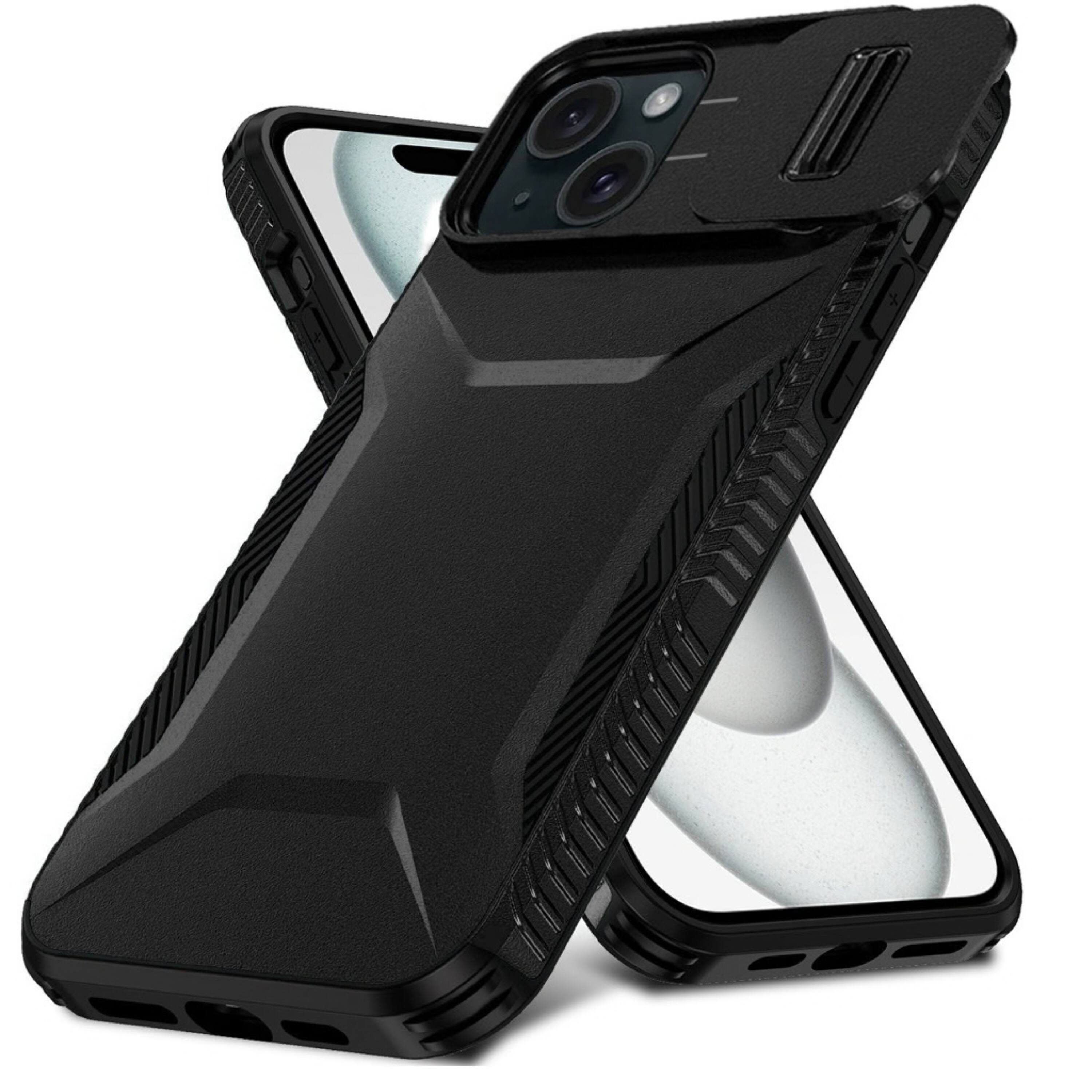 Kitcheniva Rugged Side Grip Sliding Lens Cover Phone Case With 2 ...