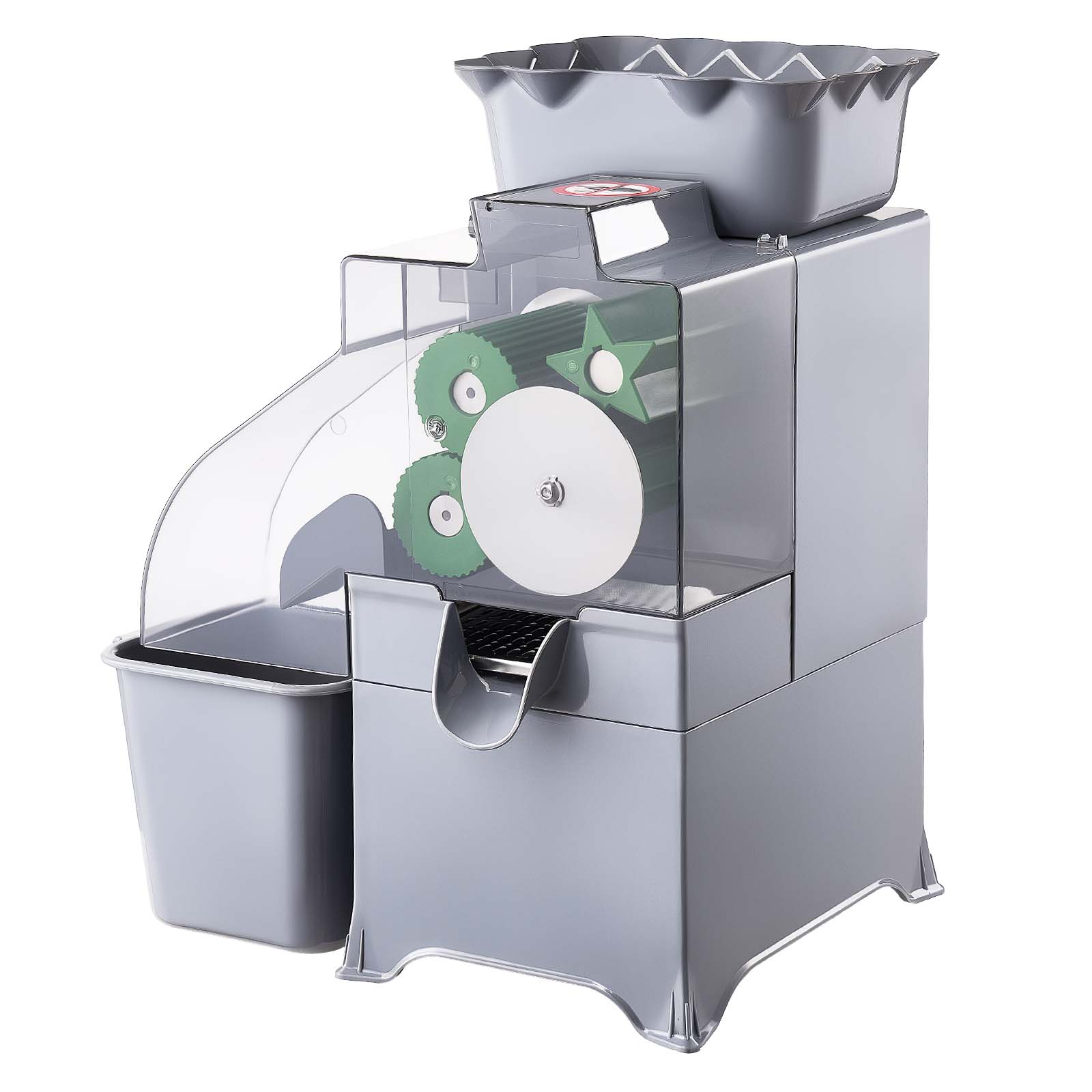 Alt View 5. VEVOR - Commercial Orange Juicer Machine, Slow Masticating Juicer Extractor, 100W Electric Orange Juice Squeezer - Grey.