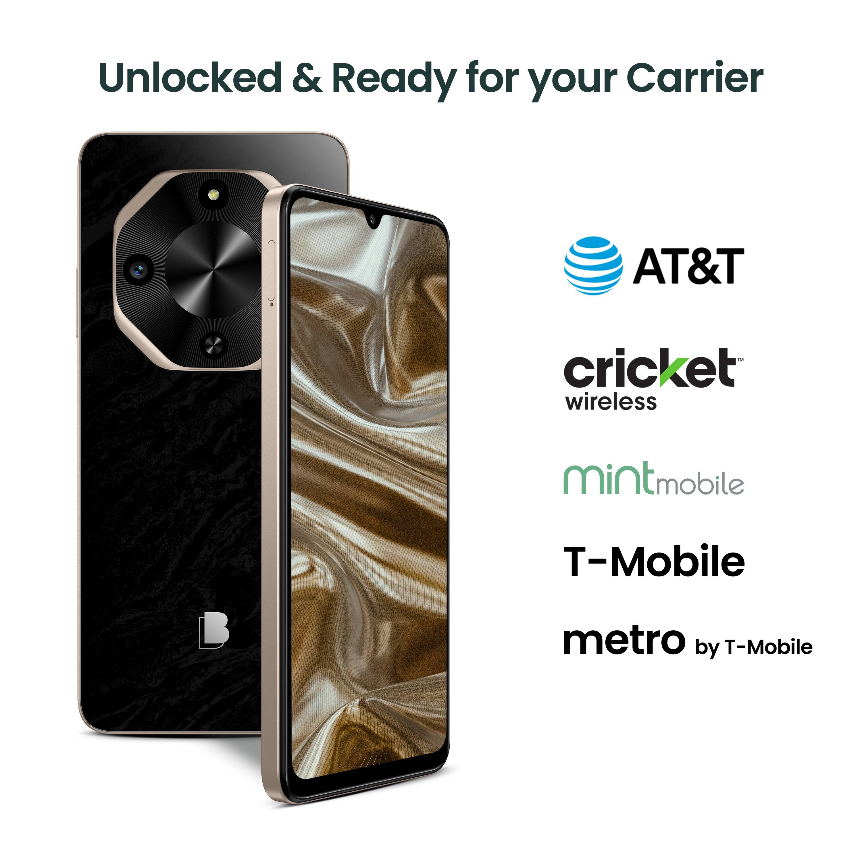 Unlocked & Ready for your Carrier

AT&T  
cricket wireless  
mint mobile  
T-Mobile  
metro by T-Mobile